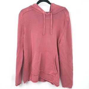 Rails Beachwood Sweater Hoodie Men XL Red Fade Cotton Coastal Resort Retro Indie